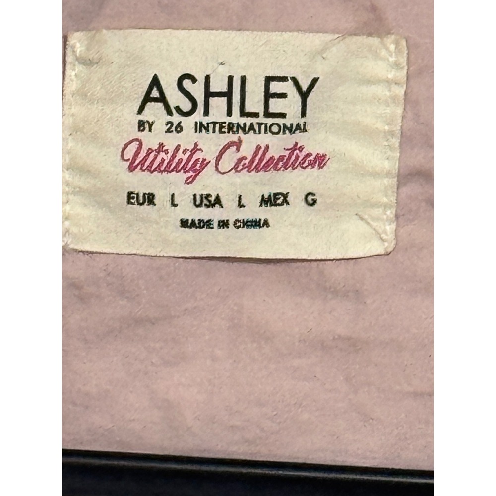 Ashley by 26 International Utility Pink Hooded Zip Up Jacket Women's L - Picture 2 of 4